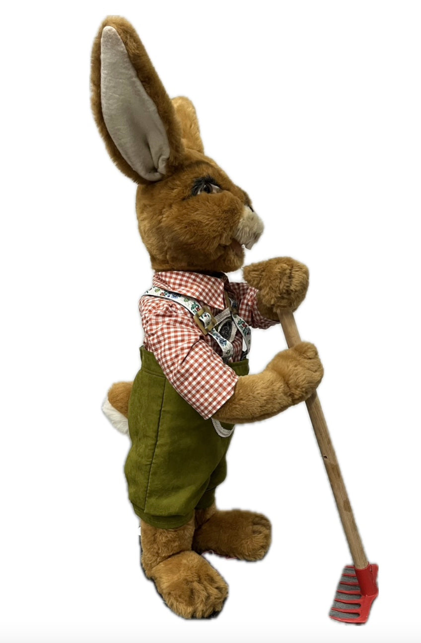 Rabbit with rake