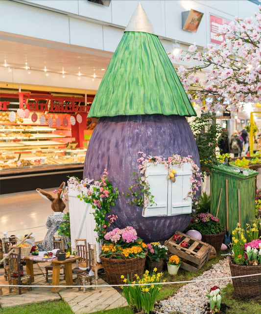 Easter on the farm scene farmhouse 