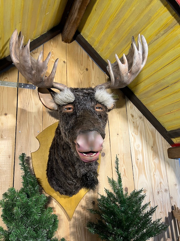 Elchkopf sprechend als Animationsfigur mit 10 Bewegungen