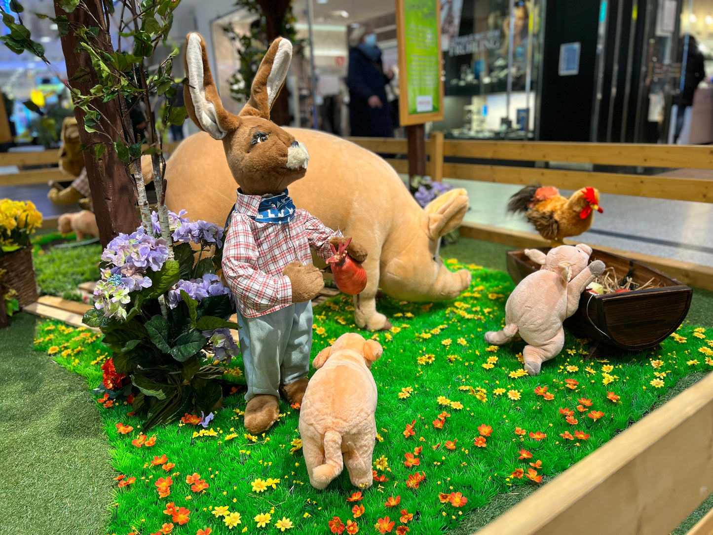 Ostern auf dem Bauernhof - Szene Schweinestall