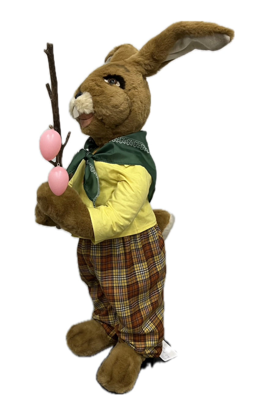 Bunny with sticks and eggs