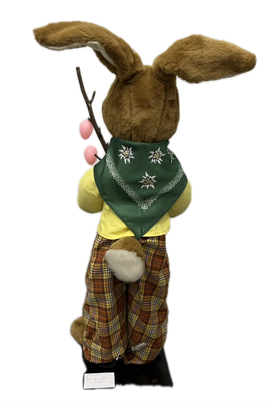 Bunny with sticks and eggs