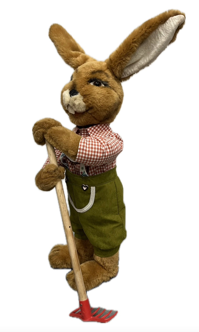 Rabbit with rake