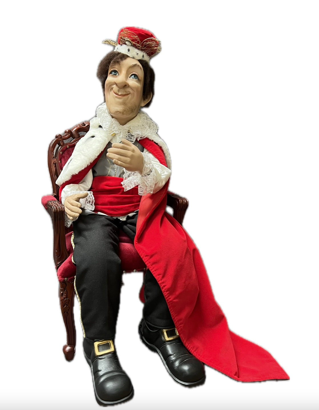 King on throne for fairy tale representations