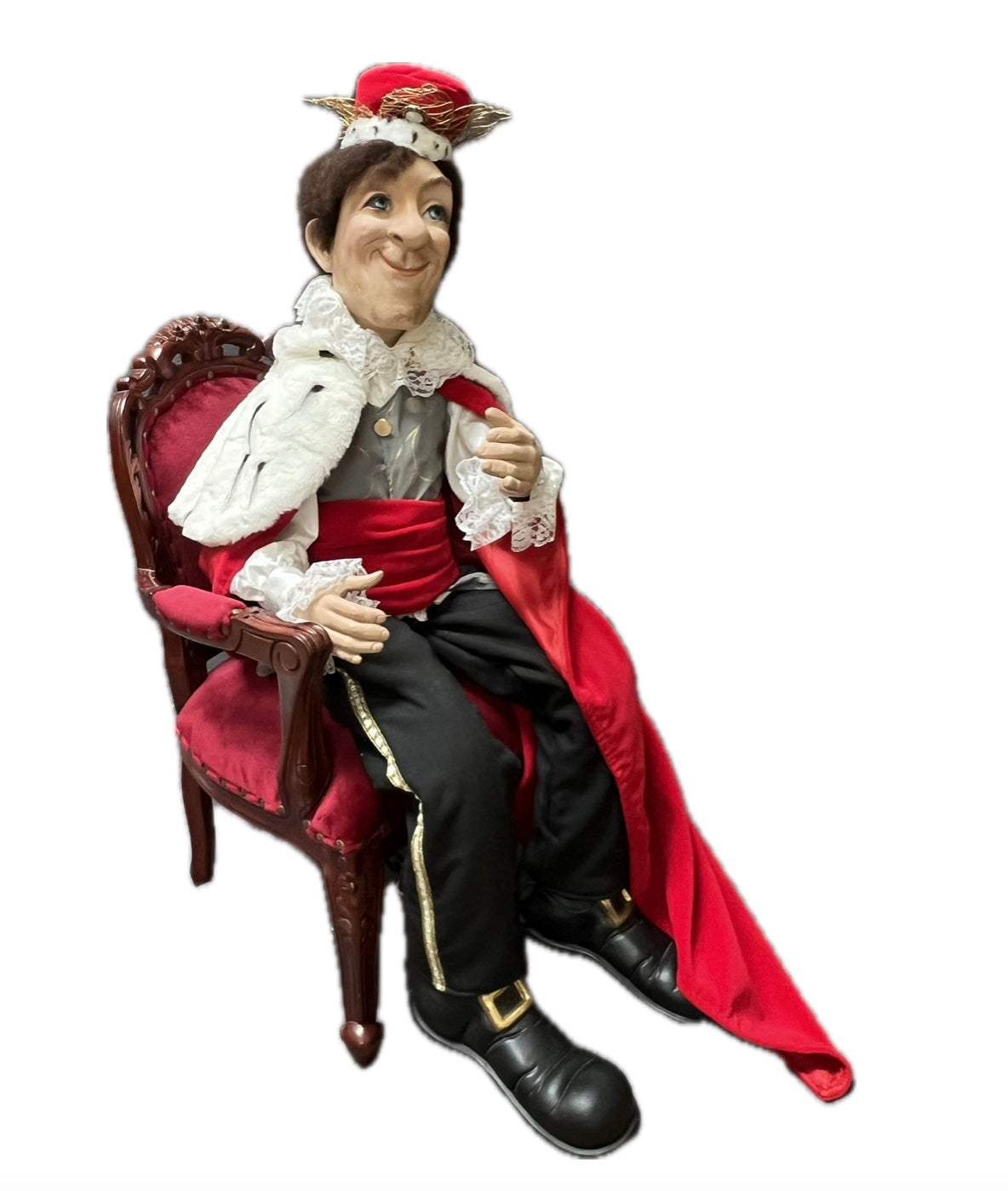 King on throne for fairy tale representations