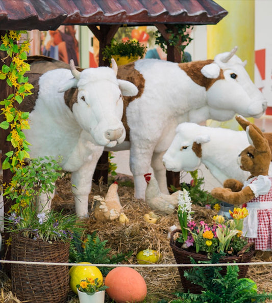 Easter on the farm - cowshed scene 