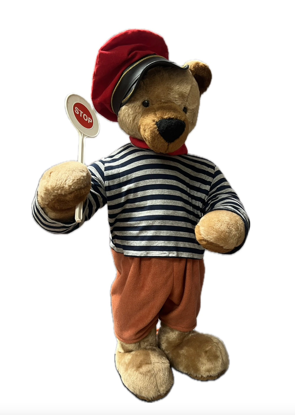 Teddybär mit Signalkelle