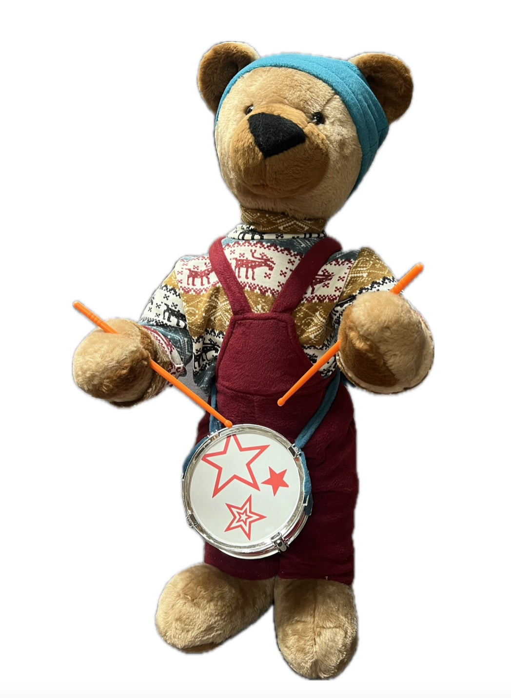 Teddybär mit Trommel